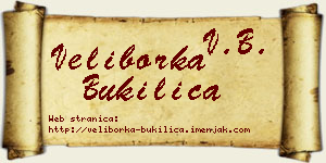 Veliborka Bukilica vizit kartica